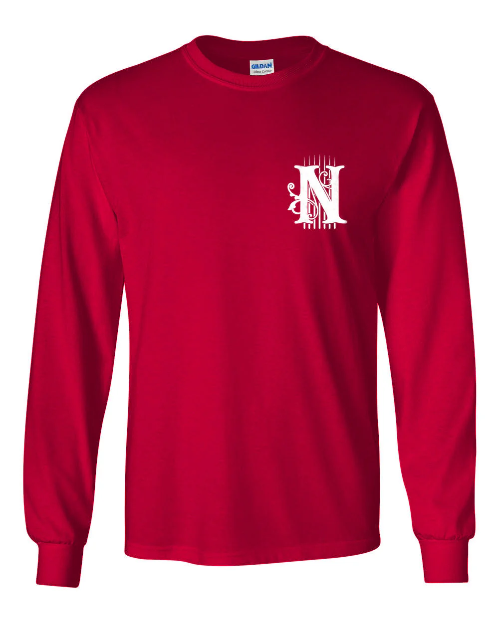 Needlejig Logo Long Sleeve T-shirt Red - Image 3