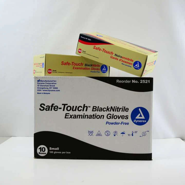 Safe Touch Black Nitrile Gloves - Image 3